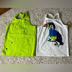 Two Kids 5T Crazy 8 Tank Tops NWT